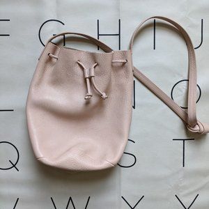 Blush BAGGU bucket bag